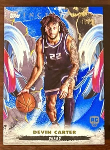 Devin Carter RC/25 AZUL 2024-25 Topps Inception #10 Sacramento Kings - Imagen 1 de 2