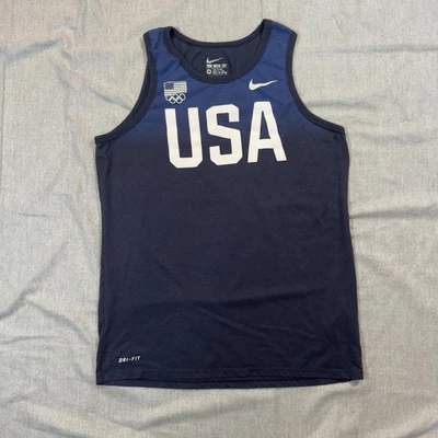 Camiseta sin mangas del equipo olímpico de Estados Unidos para hombre mediana Nike Dri Fit Olimpiadas EE. UU. Foto 1 de 4