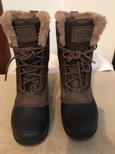 The North Face Damengröße 8,5 Winterstiefel halbhoch Kunstfell wasserdicht braun - Bild 1 von 7