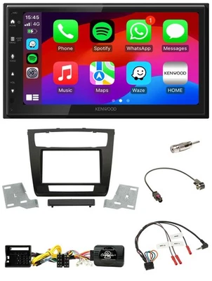 Kenwood Lenkrad USB DAB 2DIN Bluetooth Autoradio für BMW 1er aut. Klima E81/E82/ - Bild 1 von 4