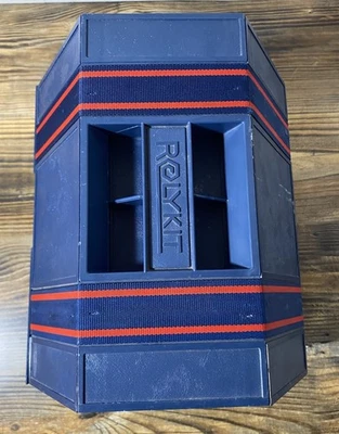 Rolykit Blue Roll Up Storage Box Case XL VTG Fishing Tackle Sewing Organizer - Image 1 of 4