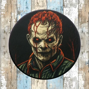 Infected Human Patch Iron-on Applique Halloween Badge Zombie Mutated Decor - Picture 1 of 12