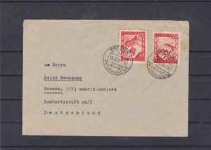 Auslandsbrief von Knittelfeld nach Bremen Stempel Bremen nachträglich entwertet - Picture 1 of 3