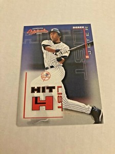 2002 Donruss Originals Derek Jeter Hit List 854/1500 Made Card #HL-5 Rare