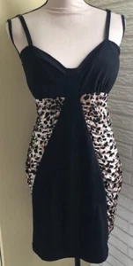 Dots Small Very Sexy Animal Print Leopard Slip Negligee Gown ~EUC~ - Picture 1 of 4