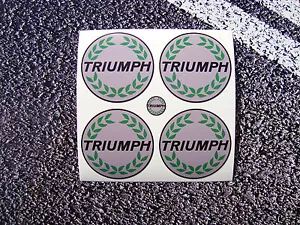 TRIUMPH Style Radzentren Vinyl Aufkleber 50mm Herold Dolomit britische Legende TR - Bild 1 von 1