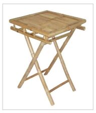 Bamboo Folding Tray Table Deluxe Tiki Patio Deck or Indoor