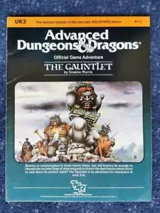 TSR AD&D Original 1984 Official Game Adventure UK3 The Gauntlet 9111 - Picture 1 of 1