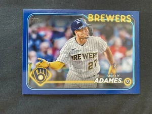 2024 Topps Serie 1 Willy Adames Azul Real Paralelo #33 Milwauke Brewers Minorista - Imagen 1 de 1