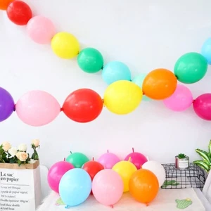 LINKING BALLOONS 12" Quick Link Tale 10-50 Birthday Wedding Garland Party Decor - Picture 1 of 27