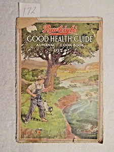 RAWLEIGH'S GOOD HEALTH GUIDE ALMANAC-COOK BOOK. DATED 1924 - Picture 1 of 1