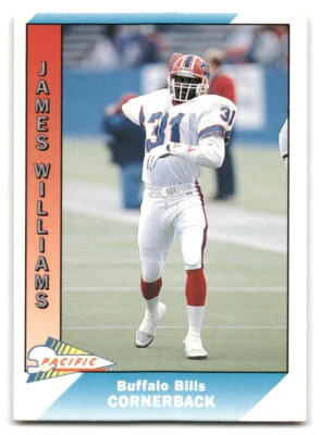 James Williams 1991 Pacific FOOTBALL #34 Buffalo Bills - Image 1 of 2