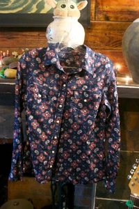 Damen Mädchen Jr. LUCKY BRAND Paisley Shirt Größe Small - Bild 1 von 3
