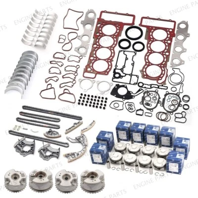 Engine Rebuild Piston Gasket Timing VVT Kit For Audi S6 S7 A8 S8 RS6 RS7 4.0TFSI - Image 1 of 4