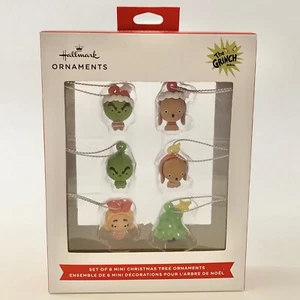 Hallmark Dr. Seuss How The Grinch Stole Christmas! Miniature Ornaments 6-Piece - Picture 1 of 4