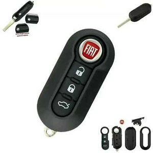Kit Gehäuse Fernbedienung komplett Schlüssel für Fiat 500 Bravo Punto Ducato Panda - Bild 1 von 19