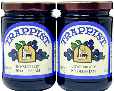 Trappist Preserves Seedless Boysenberry Jam 12oz (pack of 2) - Image 1 of 4