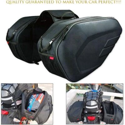 Par de alforjas para moto equipaje alforjas bolsa lateral 36-58L gran capacidad Foto 1 de 4