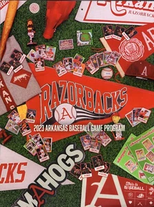 Arkansas Razorbacks SEC Baseball 2023 Game Program Scorecard Texas A&M Series - Picture 1 of 2