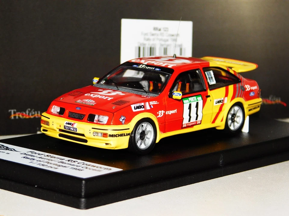 FORD SIERRA RS COSWORTH #11 AURIOL RALLY PORTUGAL 1988 LIM. TROFEU RRAL123 1:43 - Image 1 of 1