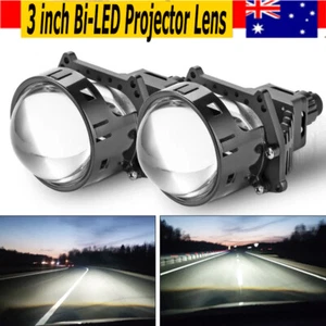 2x 3 inch RHD Bi-LED Projector Lens Headlight High Low Beam Retrofit H4 H7 9006 - Picture 1 of 17