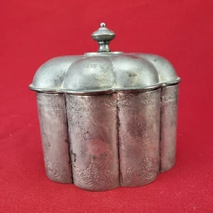 Plato baratija Godinger 1994 de colección enchapado en plata forrado de terciopelo con tapas - Imagen 1 de 10