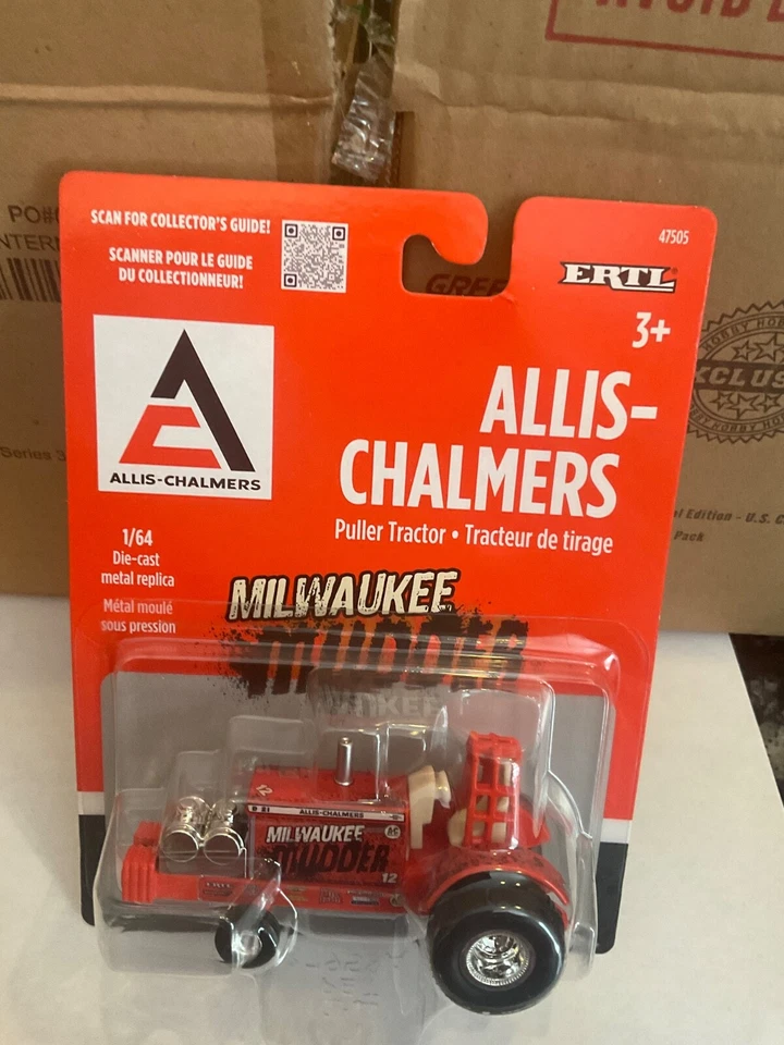 ERTL 1:64  diecast Allis-Chalmers  “MILWAUKEE MUDDER” Puller Pulling  Tractor - Image 1 of 1