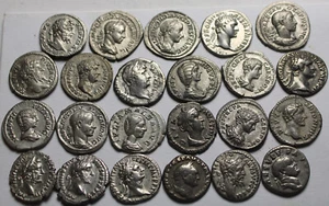 Ancient Roman SILVER coin Denarius Domitian Pius Faustina Hadrian Severus Julia - Picture 1 of 4