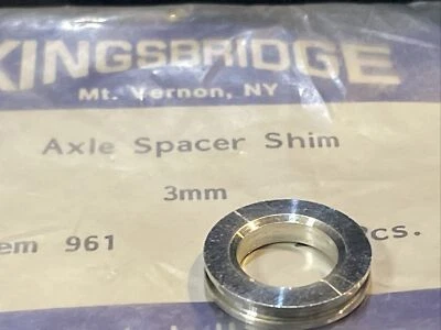 (1) Espaciador de eje de rueda de aleación 3 mm bicicleta estilo Campagnolo Foto 1 de 4