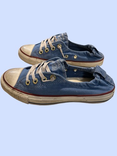 Converse Shoreline donna taglia 6 5 blu chiaro tela slip on classico casual piatto