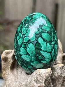 Large Malachite Egg Crystal AAA+ : Emotional Healing Protection 192g 14 - Picture 1 of 14