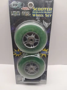 CX Skate Liquid Metal Scooter replacement wheel set 100mm Green Wheels 10388 - Picture 1 of 5