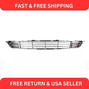 Fits 2007 2008 2009 2010 Toyota Corolla Chrome Front Bumper Lower Grille Trim - Picture 1 of 6
