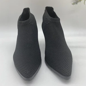 ALL BLACKWomen's PT Pull-on Bootie In Black Pointed Toes Size 37.5New in Box - Picture 1 of 8