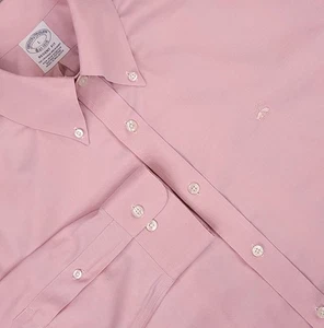 Brooks Brothers Hemd Herren Large Pink Regent Fit Bügelfrei Stretch Button Down - Bild 1 von 12