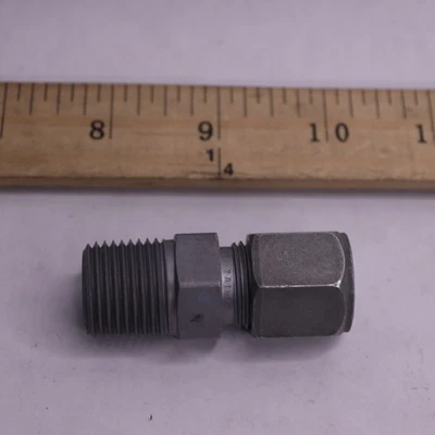 Parker Bulkhead Union 1/2" Push X 1/2" NPT P8BU - Image 1 of 4