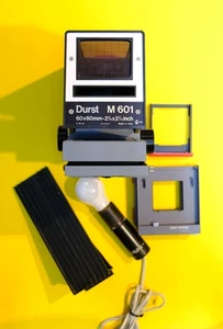 Durst M601 aparato de aumento cabezal + fuelle, escenario de imágenes, casquillo eléctrico con bombilla - Imagen 1 de 7