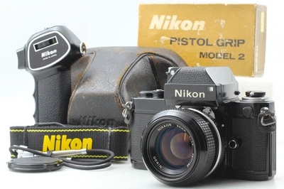 [Obiettivo come nuovo] Nikon F2 Photomic nero DP-1 fotocamera pellicola 35 mm obiettivo 50 mm 1,4 GIAPPONE - Immagine 1 di 4