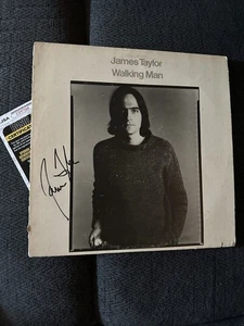 James Taylor SIGNED Vinyl ALBUM JSA Authenticated COA Walking Man - Picture 1 of 2