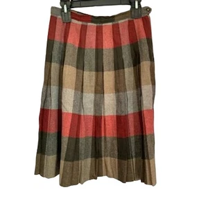 Century of Boston Vintage All Wool Pleated Skirt 28 Waist - Picture 1 of 5