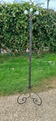 vintage pied de lampe luminaire lampadaire tripode Art Nouveau Deco R.lunel  - Photo 1/4