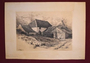Black and White Etching by Walter William May 1883 English Etchings Part XXXVII - Picture 1 of 13