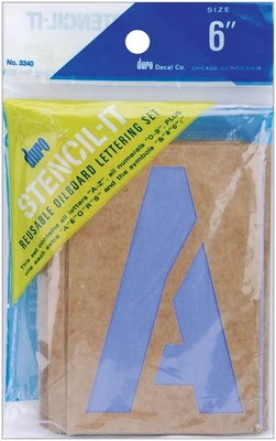 Juego de letras reutilizables Stencil-It 6" Foto 1 de 3