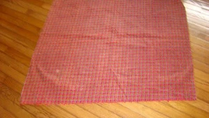 Vintage Corduroy Fabric PRINTED, RED, REVERSIBLE 16 Wale ONE YARD 41" W 36" L - Picture 1 of 6