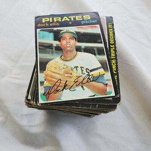 1971 Topps Baseball 138 Card Lot VG-VG+ With Doubles And Multiples Dock Ellis 