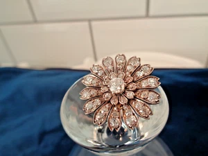 Viktorianische Diamant Brosche 9 kt Gold 53x Diamanten Hauptstein 0,50 ct gebraucht - Bild 1 von 24