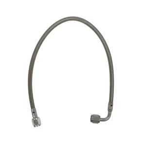 48" Stainless Steel Braided Brake Line -4AN Straight/90 Deg Ends - Bild 1 von 1
