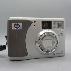 HP Digital Camera Photosmart 735 3.2MP Silver Tested - Picture 1 of 9