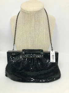 THE LIMITED~Black Mesh Handbag Purse Clutch - Picture 1 of 7
