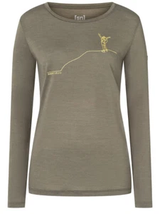 Super.Natural - W Summit Happiness LS stone grey L women's merino long sleeve functional shirt - Picture 1 of 2